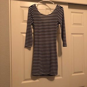 Striped open back dress (still has tags)